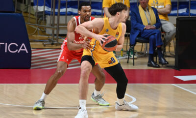 , kosarkas Crvene zvezde, na utakmici Evrolige protiv Makabija, u hali Aleksandar Nikolic. Beograd, 23.01.2025. foto: Nebojsa Parausic BASKETBALL, EUROLEAGUE, MACCABI, CRVENA ZVEZDA, RED STAR