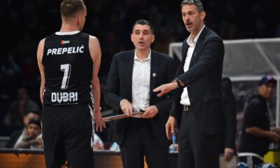 kosarkas Crvene zvezde na utakmici Jadranske ABA lige protiv Dubaija u hali Beogradska arena, Beograd 12.01.2025. godine Foto: Marko Metlas Kosarka, Crvena zvezda, Jadranska ABA liga, Dubai