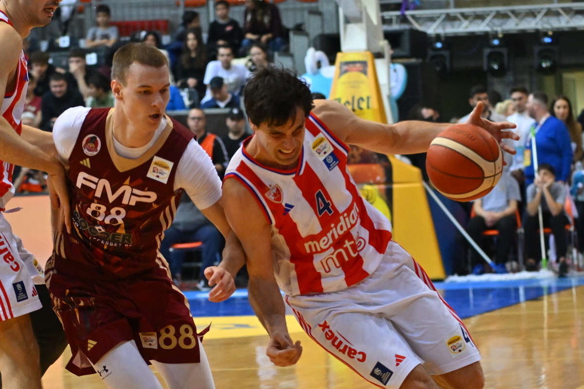 , kosarkas Crvene zvezde, na utakmici KRK protiv FMP, u hali Cair. Nis, 14.02.2025. foto: MN Press / mi Kosarka, Finale KRK, Crvena zvezda, FMP