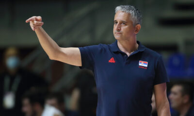 IGOR KOKOSKOV selektor i trener kosarkasa reprezentacije Srbije na utakmici finala FIBA Olimpijskog kvalifikacionog turnira OQT protiv Italije u hali Pionir Aleksandar Nikolic, Beograd 04.07.2021. godine Foto: Marko Metlas Kosarka, Srbija, Italija, Olimpijski kvalifikacioni turnir, Olimpijada Tokio 2021
