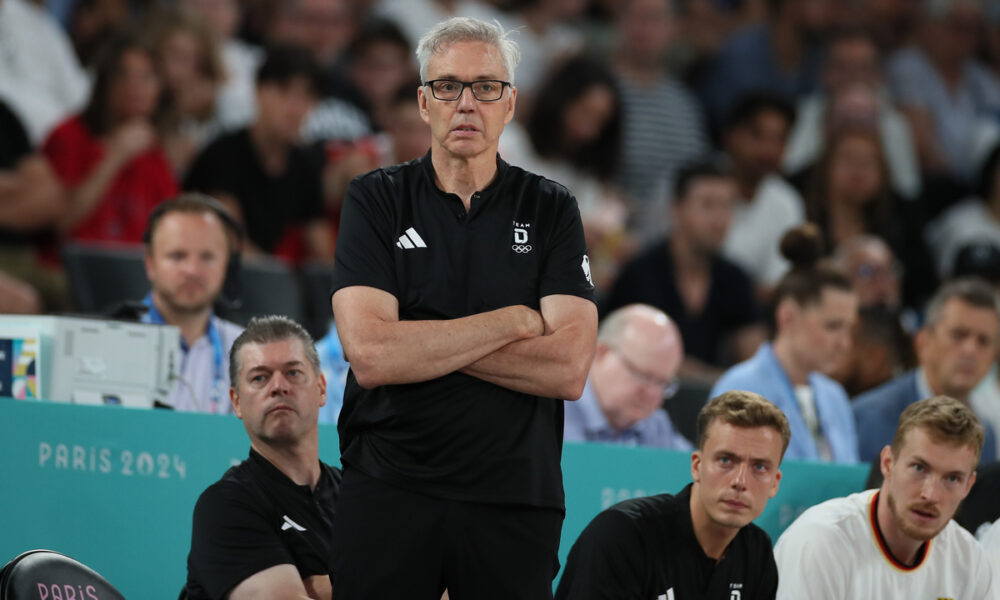 GORDON HERBERT selektor i trener kosarkasa Nemacke, XXXIII LETNJE OLIMPIJSKE IGRE, PARIZ 2024 - XXXIII SUMMER OLYMPIC GAMES, SERBIA-GERMANY basketball, PARIS 2024 - Pariz 10.08.2024. godine Foto: Ivica Veselinov / MN Press OKS, XXXIII LETNJE OLIMPIJSKE IGRE, PARIZ 2024, XXXIII SUMMER OLYMPIC GAMES, PARIS 2024