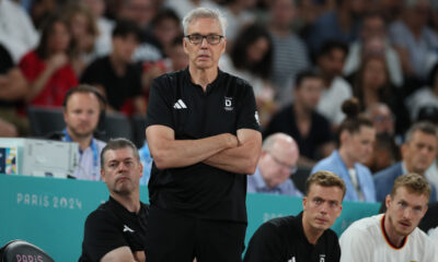 GORDON HERBERT selektor i trener kosarkasa Nemacke, XXXIII LETNJE OLIMPIJSKE IGRE, PARIZ 2024 - XXXIII SUMMER OLYMPIC GAMES, SERBIA-GERMANY basketball, PARIS 2024 - Pariz 10.08.2024. godine Foto: Ivica Veselinov / MN Press OKS, XXXIII LETNJE OLIMPIJSKE IGRE, PARIZ 2024, XXXIII SUMMER OLYMPIC GAMES, PARIS 2024