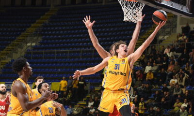 ROKAS JOKUBAITIS, kosarkas Makabija, na utakmici Evrolige protiv Olimpijakosa, u hali Aleksandar Nikolic Beograd, 14.11.2024. foto: Nebojsa Parausic / MN Press photo Kosarka, Euroleague, Makabi, Olimpijakos