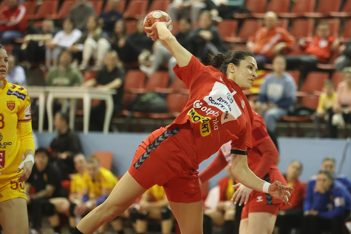 ANDREA LEKIC rukometasica Srbije na prijateljskoj utakmici protiv Severne Makedonije u SC Bobana Momcilovic Velickovic, Bor 07.03.2025. godine Foto: Ivica Veselinov / MN PRESS RUKOMET, HANDBALL, SRBIJA, SEVERNA MEKEDONIJA, EHF