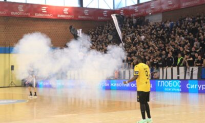 Utakmica polufinala rukometnog EHF kupa, Partizan - AEK, u hali na Banjici. Rukometasi Partizana. Beograd, 30.03.2025. foto: MN Press / vm Rukomet, Partian, AEK