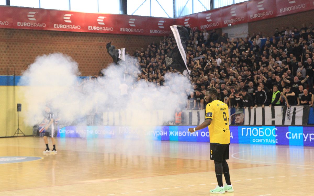 Utakmica polufinala rukometnog EHF kupa, Partizan - AEK, u hali na Banjici. Rukometasi Partizana. Beograd, 30.03.2025. foto: MN Press / vm Rukomet, Partian, AEK