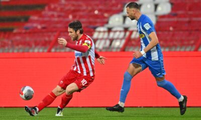 fudbaler Crvene zvezde na utakmici Kupa Srbije protiv OFK Beograda na stadionu Rajko Mitic Beograd 26.03.2025. godine Foto: Marko Metlas Fudbal, Crvena zvezda, Kup Srbije, OFK Beograd