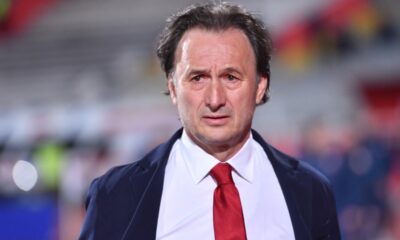 MIROSLAV TANJGA trener fudbaler Crvene zvezde na utakmici Superlige Prvenstva Srbije protiv Vojvodine Novi Sad na stadionu Karadjordje, Novi Sad 29.03.2025. godine Foto: Marko Metlas Fudbal, Crvena zvezda, Superliga Prvenstvo Srbije, Vojvodina Novi Sad