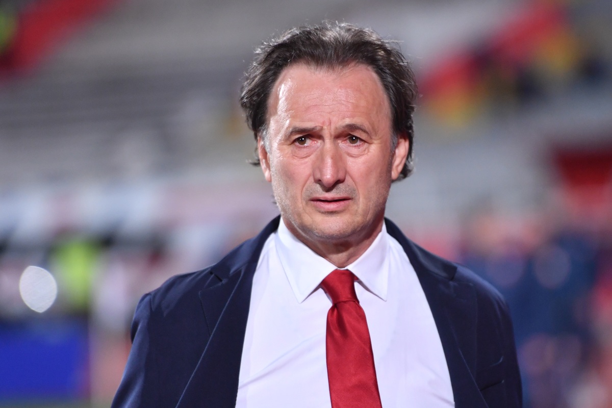 MIROSLAV TANJGA trener fudbaler Crvene zvezde na utakmici Superlige Prvenstva Srbije protiv Vojvodine Novi Sad na stadionu Karadjordje, Novi Sad 29.03.2025. godine Foto: Marko Metlas Fudbal, Crvena zvezda, Superliga Prvenstvo Srbije, Vojvodina Novi Sad