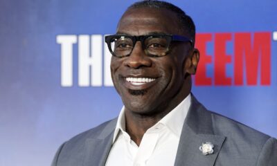 FILE - Former NFL football player and sports analyst Shannon Sharpe poses at a special screening of the Netflix documentary film "The Redeem Team," Sept. 22, 2022, at Netflix Tudum Theater in Los Angeles. (AP Photo/Chris Pizzello, File)