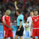 FELIX BRYCH Feliks Brih sudija iz Nemacke i ALEKSANDAR MITROVIC fudbaler reprezentacije Srbije na utakmici FIFA Svetskog prvenstva u Rusiji protiv Svajcarske na stadionu Baltika arena, Kalinjingrad 22.06.2018. godine Foto: Marko Metlas Fudbal, Srbija, FIFA Svetsko prvenstvo 2018, Rusija, Svajcarska