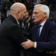 ALEKSANDAR DJORDJEVIC SASA trener i MASSIMO ZANETTI Masimo Zaneti vlasnik Segafreda i kosarkasa Virtusa Bolonja na utakmici ULEB Evrokupa protiv Partizana u hali Stark Beogradska arena, Beograd 08.01.2020. godine Foto: Marko Metlas Kosarka, Partizan, ULEB Evrokup, Virtus Bolonja