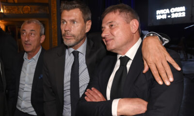 IVICA OSIM, komemoracija u Narodnom Pozoristu. MEHMED BAZDAREVIC, ZVONIMIR BOBAN, DRAGAN STOJKOVIC PIKSI. Sarajevo, 14.05.2022. foto: Nebojsa Parausic Fudbal