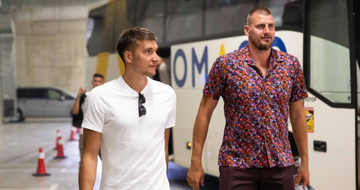GORAN DRAGIC, oprostaj od aktivnog igranja kosarke, na utakmici Night of the Dragon, u hali Stozice. BOGDAN BOGDANOVIC, NIKOLA JOKIC Ljubljana, 24.08.2024. foto: MN Press / vp Kosarka, Slovenija, Noc Zmaja