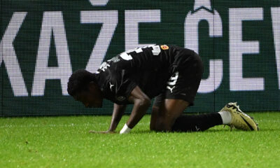 IBRAHIM ZUBAIRU fudbaler Partizana na utakmici Superlige Prvenstva Srbije protiv OFK Beograda na stadionu Kraljevica, Zajecar 15.09.2024. godine Foto: MN PRESSFudbal, Partizan, Superliga Prvenstvo Srbije,OFK Beograd