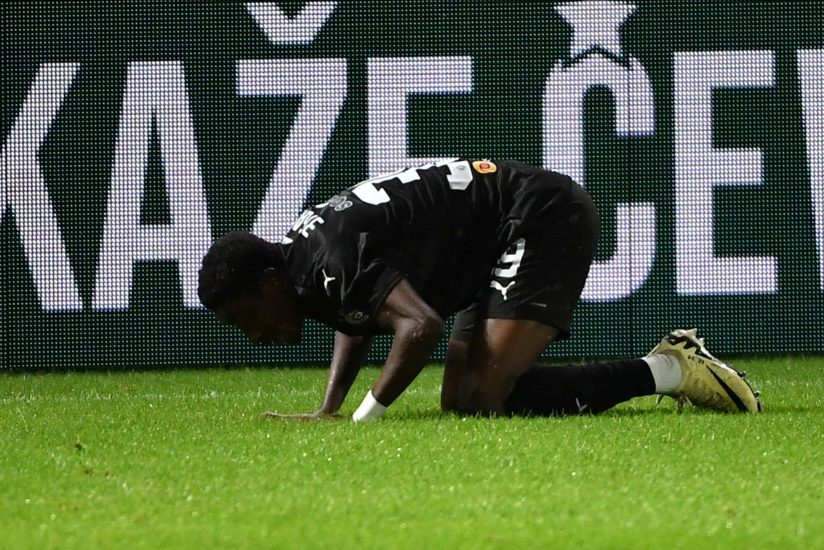 IBRAHIM ZUBAIRU fudbaler Partizana na utakmici Superlige Prvenstva Srbije protiv OFK Beograda na stadionu Kraljevica, Zajecar 15.09.2024. godine Foto: MN PRESSFudbal, Partizan, Superliga Prvenstvo Srbije,OFK Beograd