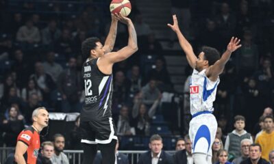 STERLING BROWN Sterling Braun kosarkas Partizana na utakmici Jadranske ABA lige protiv Buducnosti Podgorica u hali Beogradska arena, Beograd 15.12.2024. godine Foto: Marko Metlas Kosarka, Partizan, Jadranska ABA liga, Buducnost Podgorica