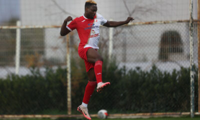 BAMIDELE YUSUF Bamidele Jusuf, fudbaler Vojvodina Novi Sad, na prijateljskoj utakmici protiv Surhon Termiza na stadionu SC Kalista. Antalija, 13.01.2025. foto: MN Press Fudbal, Vojvoodina Novi Sad, Surhon Termiz