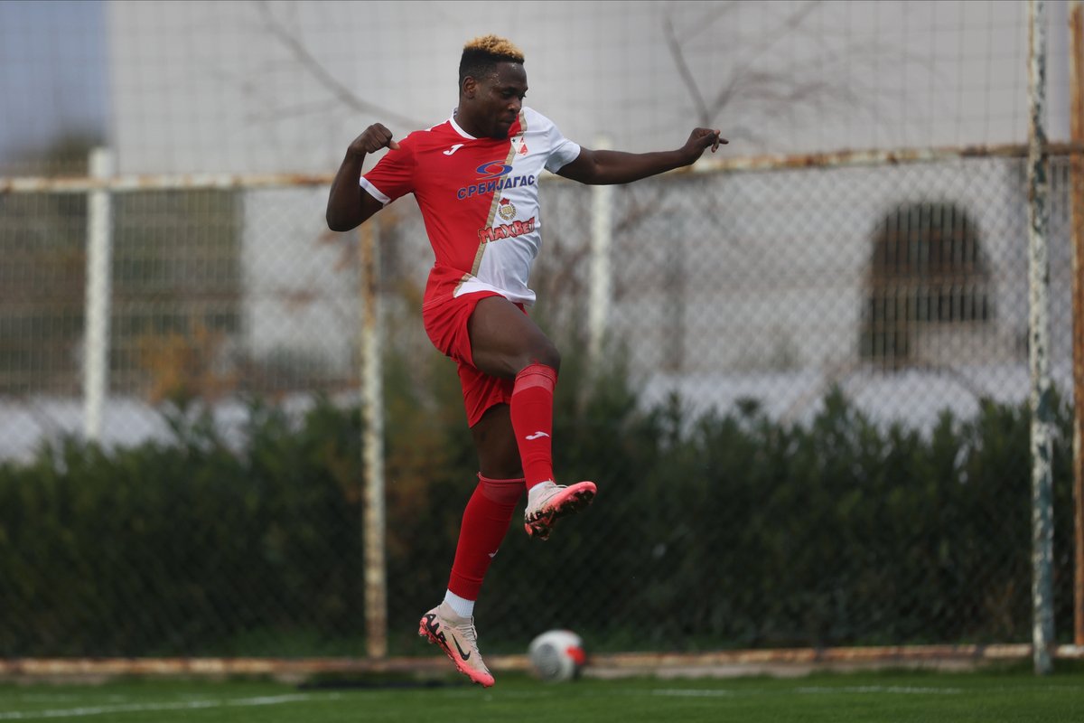 BAMIDELE YUSUF Bamidele Jusuf, fudbaler Vojvodina Novi Sad, na prijateljskoj utakmici protiv Surhon Termiza na stadionu SC Kalista. Antalija, 13.01.2025. foto: MN Press Fudbal, Vojvoodina Novi Sad, Surhon Termiz