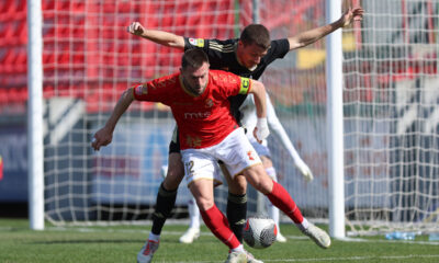 NEBOJSA BASTAJIC fudbaler Napretka Krusevac na utakmici Superlige Prvenstva Srbije protiv Cukarickog na stadionu Mladosti, Krusevac 08.03.2025. godine Foto: MN PRESS Fudbal, Cukaricki, Prvenstvo Srbije, Napredak Krusevac