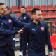 NEMANJA MAKSIMOVIC i ANDRIJA ZIVKOVIC fudbaleri reprezentacije Srbije trening pred utakmicu plej ofa UEFA Lige nacija protiv Austrije u sportskom centru FSS, Stara Pazova 22.03.2025. godine Foto: Marko Metlas Fudbal, Srbija, Trening, Austrija, UEFA Liga nacija