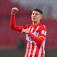 ANDRIJA MAKSIMOVIC fudbaler Crvene zvezde na utakmici Kupa Srbije protiv OFK Beograda na stadionu Rajko Mitic, Beograd 26.03.2025. godine Foto: Marko Metlas Fudbal, Crvena zvezda, Kup Srbije, OFK Beograd