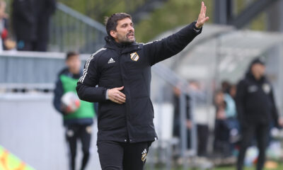 MARKO SAVIC trener fudbalera Cukarickog na utakmici Mocart Superlige protiv IMT-a na stadionu Cukarickog, Beograd 07.04.2025. godine Foto: Ivica Veselinov / MN PRESS FUDBAL, FOOTBALL, MOZZART SUPERLIGA, PRVENSTVO SRBIJE, NATIONAL CHAMPIONSHIP, FK CUKARICKI, FK IMT NOVI BEOGRAD
