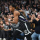 STERLING BROWN Sterling Braun kosarkas Partizana na utakmici Evrolige protiv Reala Madrid u hali Beogradska arena, Beograd 10.04.2025. godine Foto: Marko Metlas Kosarka, Partizan, Evroliga, Real Madrid