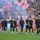 MIHAJLO ILIC, ALEKSANDAR FILIPOVIC, NIHAD MUJAKIC, OGNJEN UGRESIC , VANJA DRAGOJEVIC , MARIO JURCEVIC, JOVAN MILOSEVIC, STEFAN KOVAC, , MILAN VUKOTIC EKIPA fudbalera Crvene zvezde na utakmici Superlige Prvenstva Srbije protiv Partizana na stadionu Rajka Mitica, Beograd, 12.04.2025. godine Foto: Marko Metlas Fudbal, Crvena zvezda, Superliga Prvenstvo Srbije, Partizan