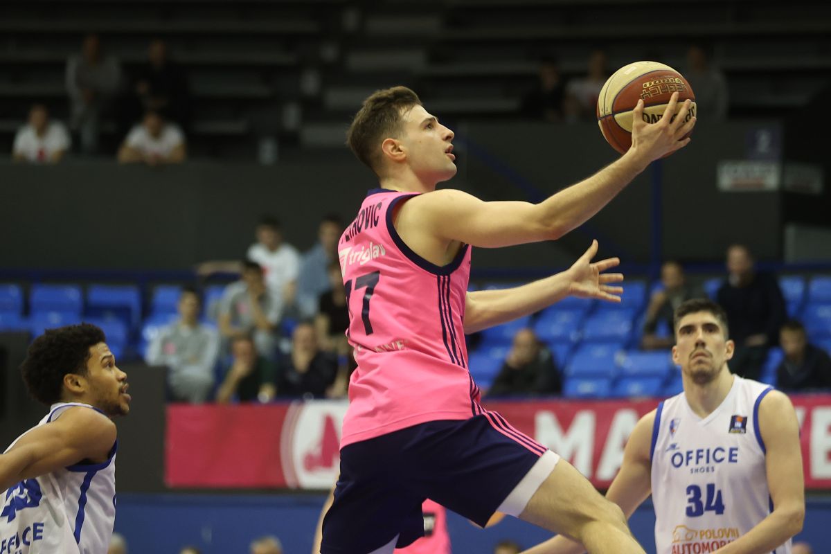 kosarkas Mega Superbeta na utakmici ABA lige protiv Spartaka u hali sportova Ranko Zeravica, Beograd 15.04.2025. godine Foto: Ivica Veselinov / MN PRESS KOSARKA, BASKETBALL, ABA LIGA, ABA LEAGUE, MEGA SUPERBET, KK SPARTAK SUBOTICA