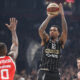 kosarkas Partizana na utakmici ABA lige protiv Crvene Zvezde u hali Beogradska Arena, Beograd 21.04.2025. godine Foto: Ivica Veselinov / MN PRESS KOSARKA, BASKETBALL, ABA LIGA, ABA LEAGUE, KK PARTIZAN, KK CRVENA ZVEZDA