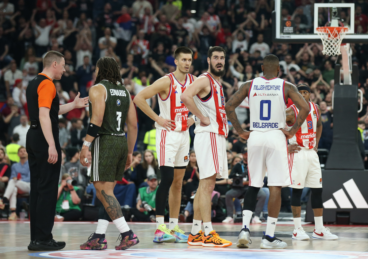 BAYERN vs CRVENA ZVEZDA Minhen, 15.04.2025. foto: MN Press / ms Kosarka, Evroliga, Bajern, Crvena zvezda
