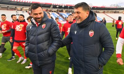 Trener Crvene zvezde na utakmici Superlige Prvenstva Srbije protiv OFK Beograda na stadionu Rajka Mitica, Beograd, 06.04.2025. godine Foto: Marko Metlas Fudbal, Crvena zvezda, Superliga Prvenstvo Srbije, OFK Beograd
