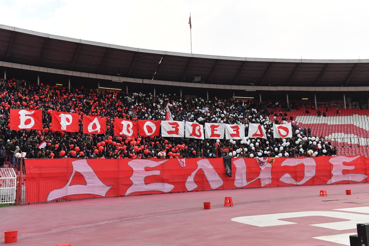 fudbaler Crvene zvezde na utakmici Superlige Prvenstva Srbije protiv OFK Beograda na stadionu Rajka Mitica, Beograd, 06.04.2025. godine Foto: Marko Metlas Fudbal, Crvena zvezda, Superliga Prvenstvo Srbije, OFK Beograd