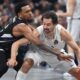 kosarkas Partizana na utakmici Evrolige protiv Reala Madrid u hali Beogradska arena, Beograd 10.04.2025. godine Foto: Marko Metlas Kosarka, Partizan, Evroliga, Real Madrid