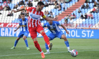 fudbaler Crvene zvezde na utakmici Superlige Prvenstva Srbije protiv OFK Beograda na stadionu Rajka Mitica, Beograd, 27.04.2025. godine Foto: Marko Metlas Fudbal, Crvena zvezda, Superliga Prvenstvo Srbije, OFK Beograd