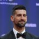 Novak Djokovic of Serbia, poses during the 2025 Laureus World Sports Awards in Madrid, Spain, Monday, April 21, 2025. (AP Photo/Manu Fernandez)
