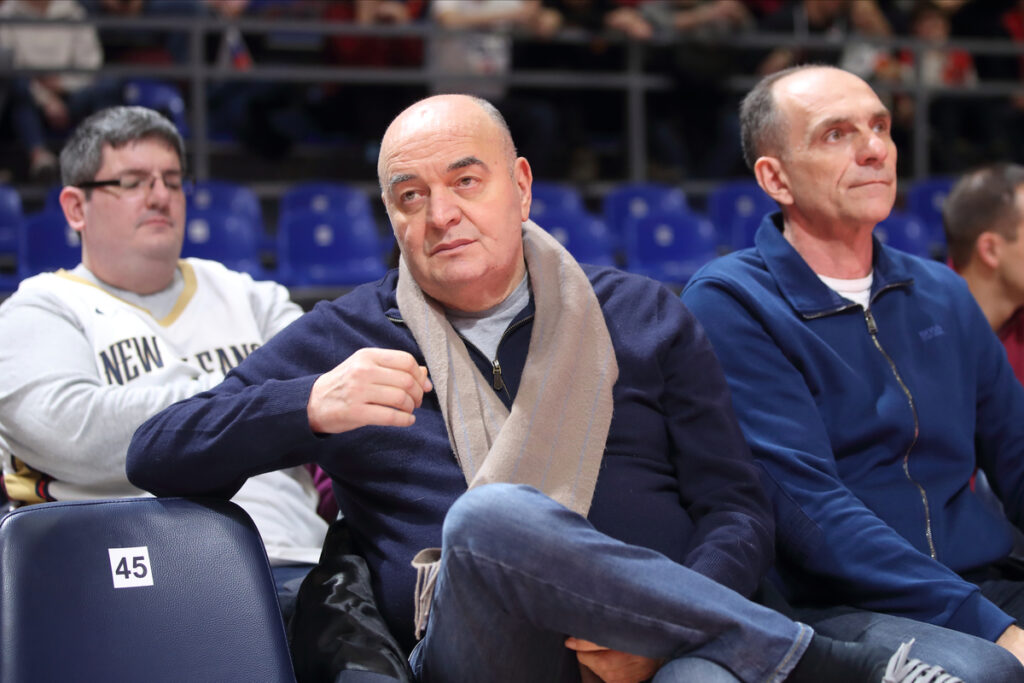 DUSKO VUJOSEVIC trener, kosarkasi reprezentacije Srbije na utakmici kvalifikacija za FIBA Svetsko prvenstvo 2023 protiv Velike Britanije u hali Aleksandar Nikolic Pionir, Beograd 27.02.2023. godine Foto: Marko Metlas Kosarka, Srbija, Velika Britanija, Kvalifikacije za Svetsko prvenstvo
