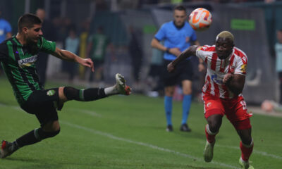 IBRAHIM MUSTAPHA Ibrahim Mustafa, fudbaler Crvene zvezde, na utakmici Superlige Prvenstva Srbije protiv Kolubare, na stadionu Kolubare. Lazarevac, 30.10.2022. foto: MN Press / mr Fudbal, Kolubara, Superliga Prvenstvo Srbije, Partizan
