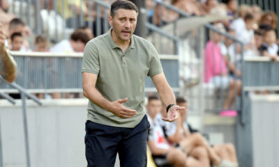 DUSAN KERKEZ, trener fudbalera Cukarickog, na prvenstvenoj utakmici protiv Radnickog, na stadionu Cukarickog. Beograd, 29.07.2023. Foto: Nebojsa Parausic Fudbal, Cukaricki, Radnicki Nis