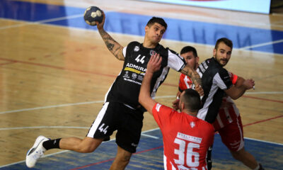 PETAR DJORDJIC, rukometas Partizana, na prvenstvenoj utakmici protiv Crvene zvezde, u hali Sumice. Beograd, 16.12.2024. foto: MN Press / vm Rukomet, Crvena zvezda, Partizan