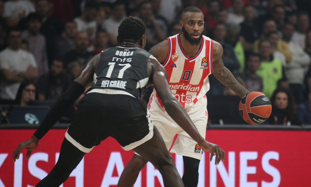 CODI MILLER MCINTYRE Kodi Miler Mekintajer kosarkas Crvene zvezde na utakmici Evrolige protiv Partizana u hali Beogradska Arena, Beograd 21.11.2024. godine Foto: Ivica Veselinov / MN PRESS KOSARKA, BASKETBALL, EVROLIGA, EUROLEAGUE, CRVENA ZVEZDA, PARTIZAN