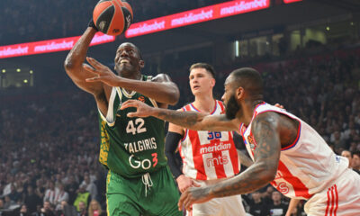 BRYANT DUNSTON Brajant Danston kosarkas Zalgirisa Kaunas na utakmici Evrolige protiv Crvene zvezde u hali Beogradska arena, Beograd 27.02.2025. godine Foto: Marko Metlas Kosarka, Crvena zvezda, Evroliga, Zalgiris Kaunas
