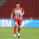 ANDREJ DJURIC fudbaler Crvene Zvezde na utakmici Kupa Srbije protiv Napretka na stadionu Rajko Mitic, Beograd 07.05.2025. godine Foto: Ivica Veselinov / MN PRESS FUDBAL, FOOTBALL, KUP SRBIJE, NATIONAL CUP, CRVENA ZVEZDA, RED STAR, NAPREDAK KRUSEVAC