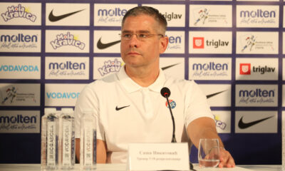 SASA NIKITOVIC selektor Srbije na konferenciji pred FIBA U18 Evropsko prvenstvo hali Beogradska Arena, Beograd 23.07.2025. godine Foto: Ivica Veselinov / MN PRESS KOSARKA, BASKETBALL, FIBA, U18 EVROPSKO PRVENSTVO, U18 EUROPEAN CHAMPIONSHIP