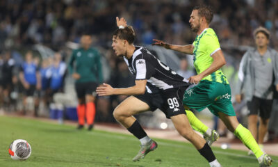 BOGDAN KOSTIC fudbaler Partizana na utakmici kvallifikacija za UEFA Ligu Evrope protiv AEK-a na stadionu Partizana, Beograd 17.07.2025. godine Foto: Ivica Veselinov / MN PRESS FUDBAL, FOOTBALL, UEFA EUROPA LEAGUE, LIGA EVROPE, PARTIZAN, AEK LARNAKA, AEK LARNACA