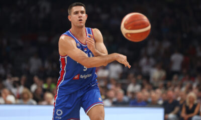 VANJA MARINKOVIC kosarkas reprezentacije Srbije na prijateljskoj utakmici protiv Slovenije u hali Beogradska arena, Beograd 21.08.2025. godine Foto: Ivica Veselinov / MN PRESS KOSARKA, BASKETBALL, SLOVENIJA, SRBIJA, SLOVENIA, SERBIA