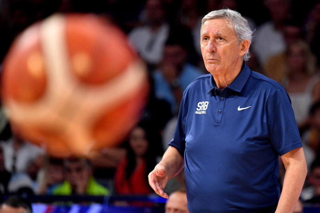 kosarkas reprezentacije Srbije na prijateljskoj utakmici protiv Slovenije u hali Beogradska arena, Beograd 21.08.2025. godine Foto: Marko Metlas Kosarka, Srbija, Slovenija, Prijateljska utakmica
