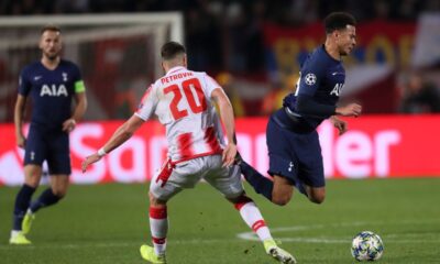 DELE ALLI Dele Ali fudbaler Totenhem Hotspura na utakmici UEFA Lige Sampiona protiv Crvene zvezde na stadionu Rajko Mitic, Beograd 06.11.2019. godine Foto: Marko Metlas Fudbal, Crvena zvezda, UEFA Liga Sampiona , Totenhem Hotspur