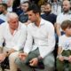 ZELJKO OBRADOVIC trener i NOVAK DJOKOVIC teniser na utakmici kvalifikacija za FIBA svetsko prventsvo izmedju Srbije i Grcke u Beogradskoj Areni, Beograd 25.08.2022. godine Foto: Ivica Veselinov / MN PRESS KOSARKA, BASKETBALL, SRBIJA, GRCKA, SERBIA, GREECE, FIBA, WORLD CUP, QUALIFICATIONS, KVALIFIKACIJE
